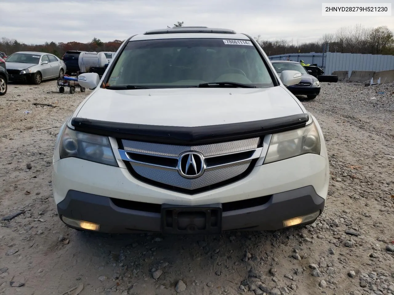 2009 Acura Mdx VIN: 2HNYD28279H521230 Lot: 78661114