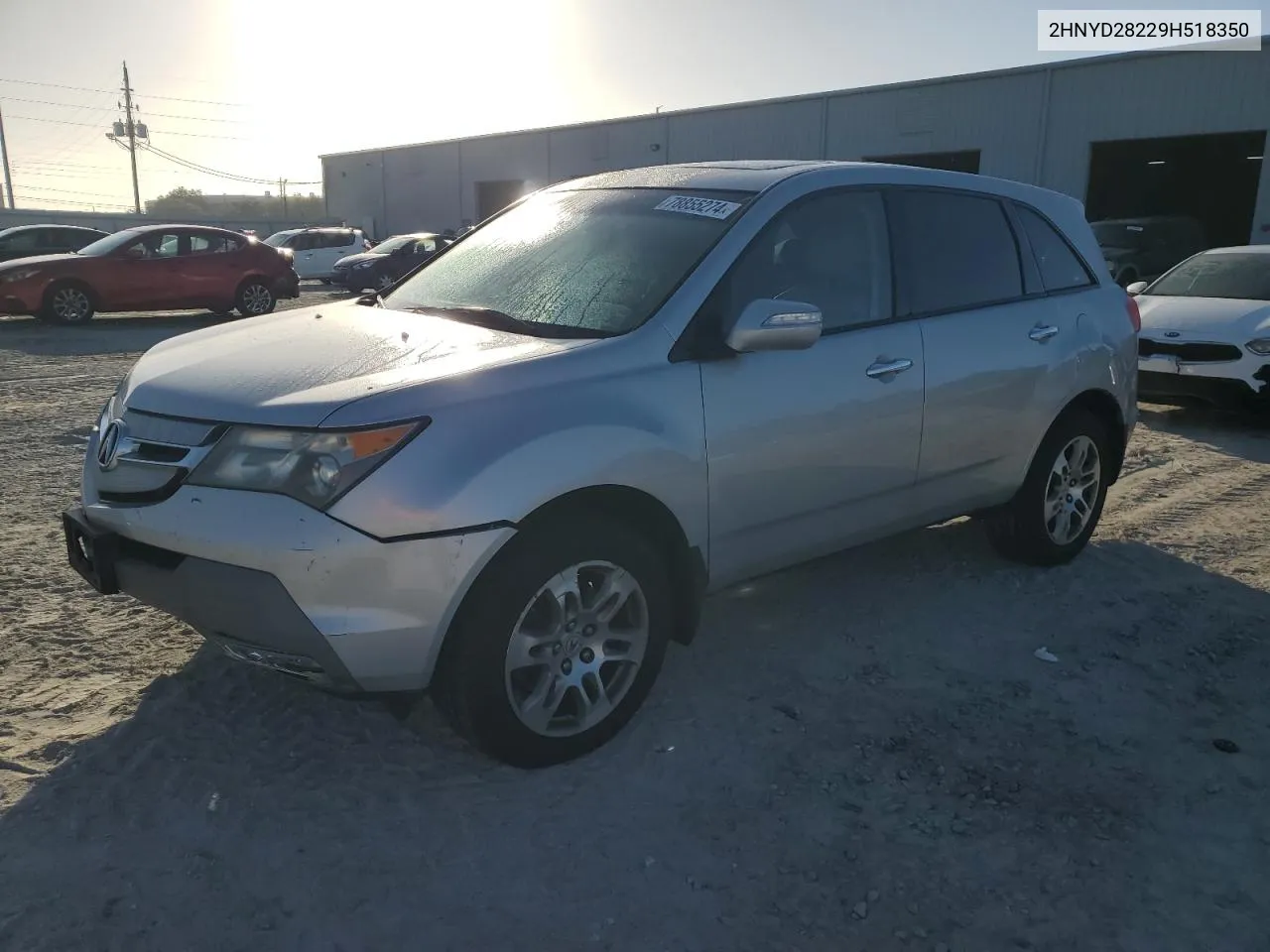 2009 Acura Mdx VIN: 2HNYD28229H518350 Lot: 78855274