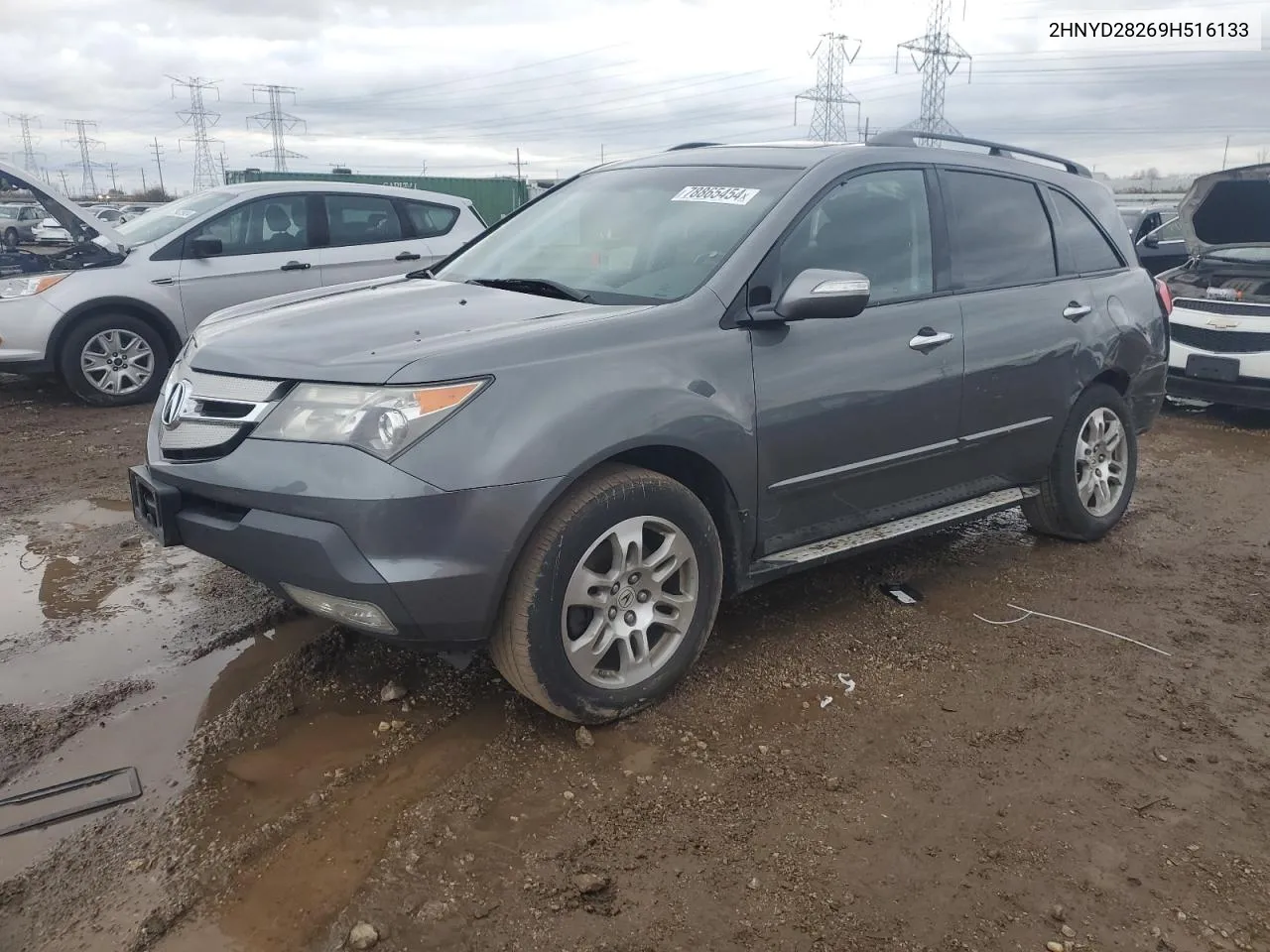 2009 Acura Mdx VIN: 2HNYD28269H516133 Lot: 78865454