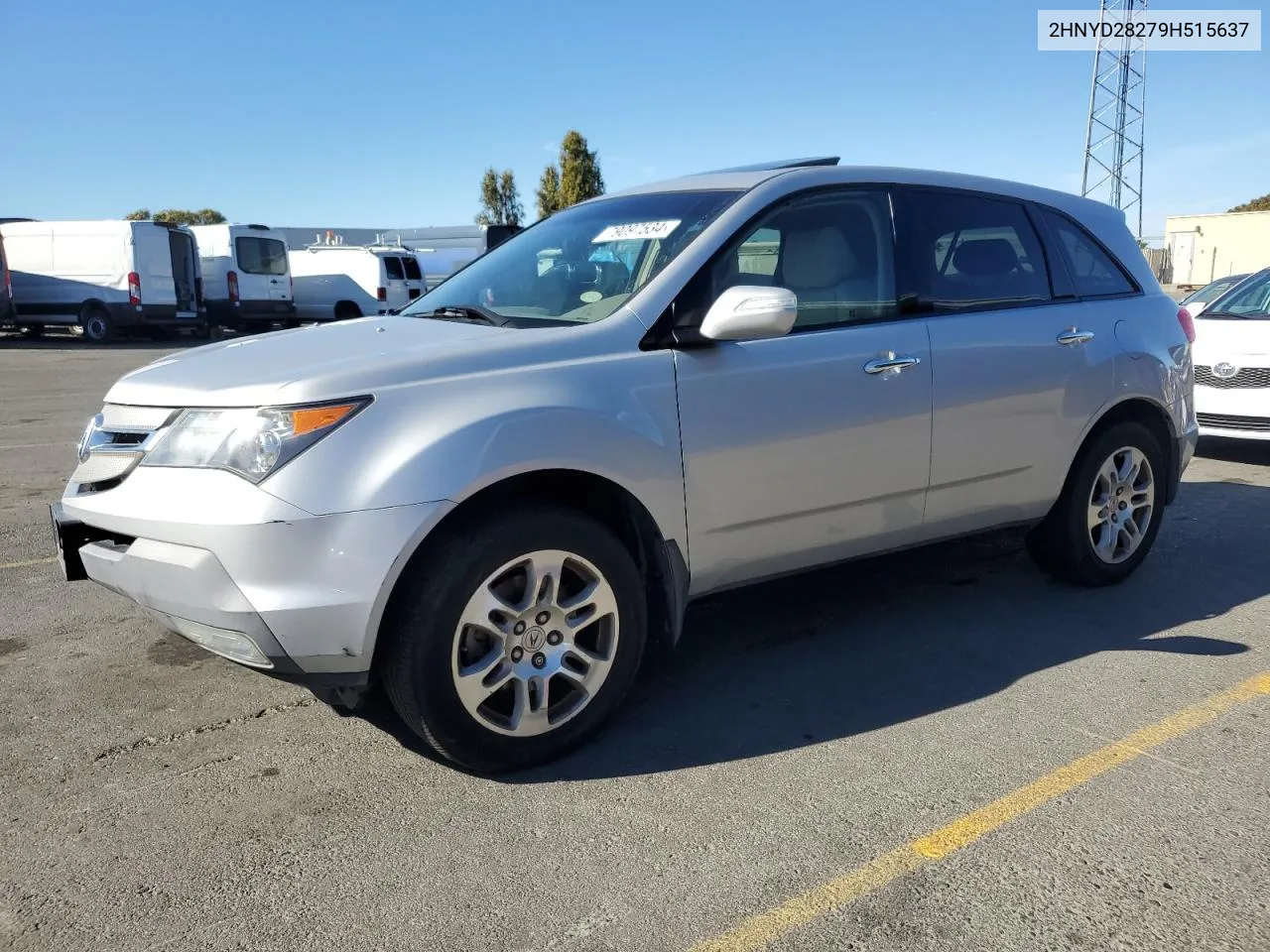 2009 Acura Mdx VIN: 2HNYD28279H515637 Lot: 79097534