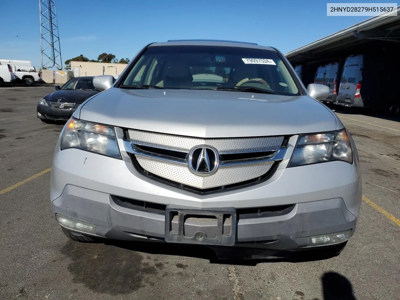 2009 Acura Mdx VIN: 2HNYD28279H515637 Lot: 79097534