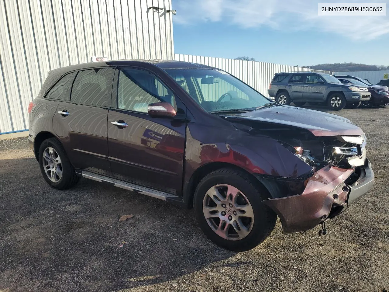 2009 Acura Mdx Technology VIN: 2HNYD28689H530652 Lot: 79914454