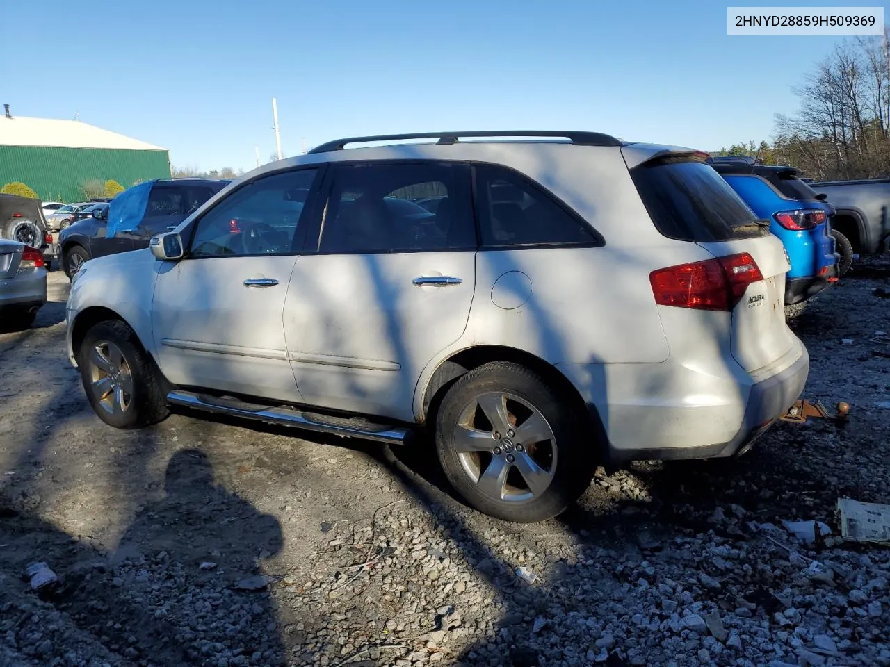 2009 Acura Mdx Sport VIN: 2HNYD28859H509369 Lot: 80250844