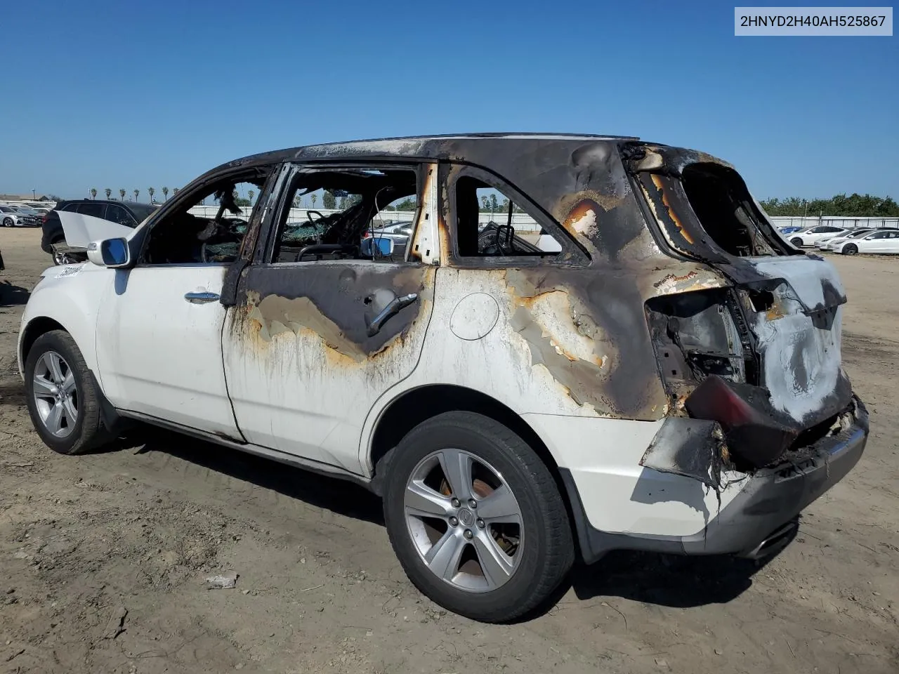 2010 Acura Mdx Technology VIN: 2HNYD2H40AH525867 Lot: 59338864