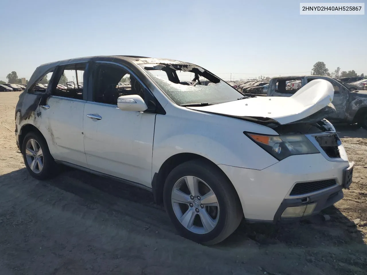 2010 Acura Mdx Technology VIN: 2HNYD2H40AH525867 Lot: 59338864