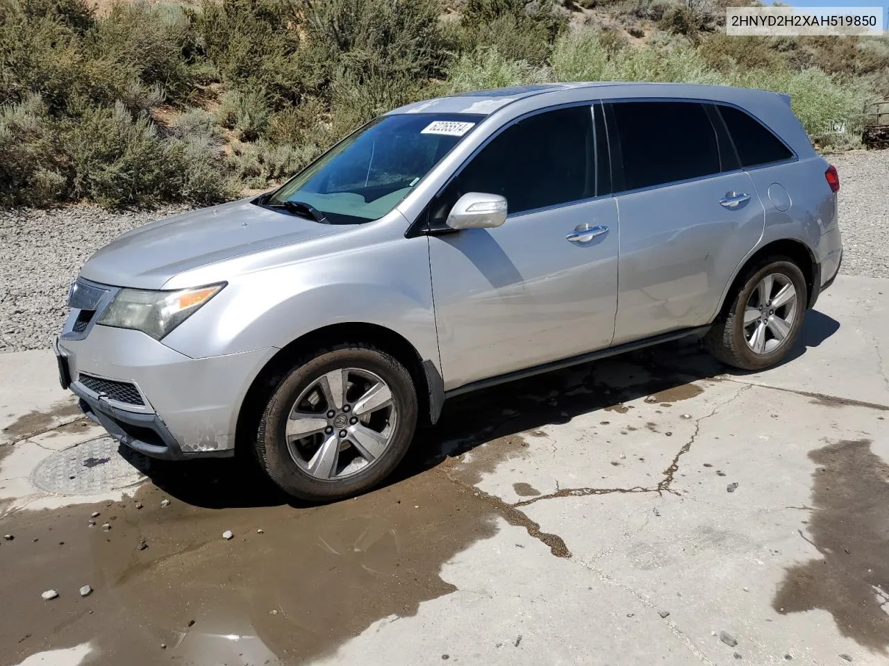 2010 Acura Mdx VIN: 2HNYD2H2XAH519850 Lot: 62265514