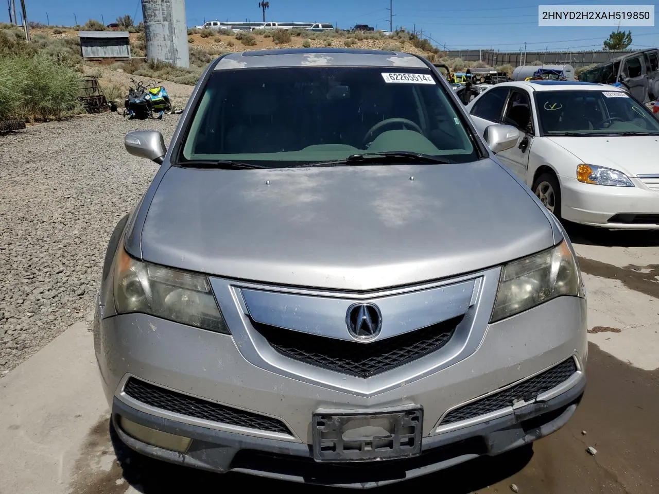 2010 Acura Mdx VIN: 2HNYD2H2XAH519850 Lot: 62265514