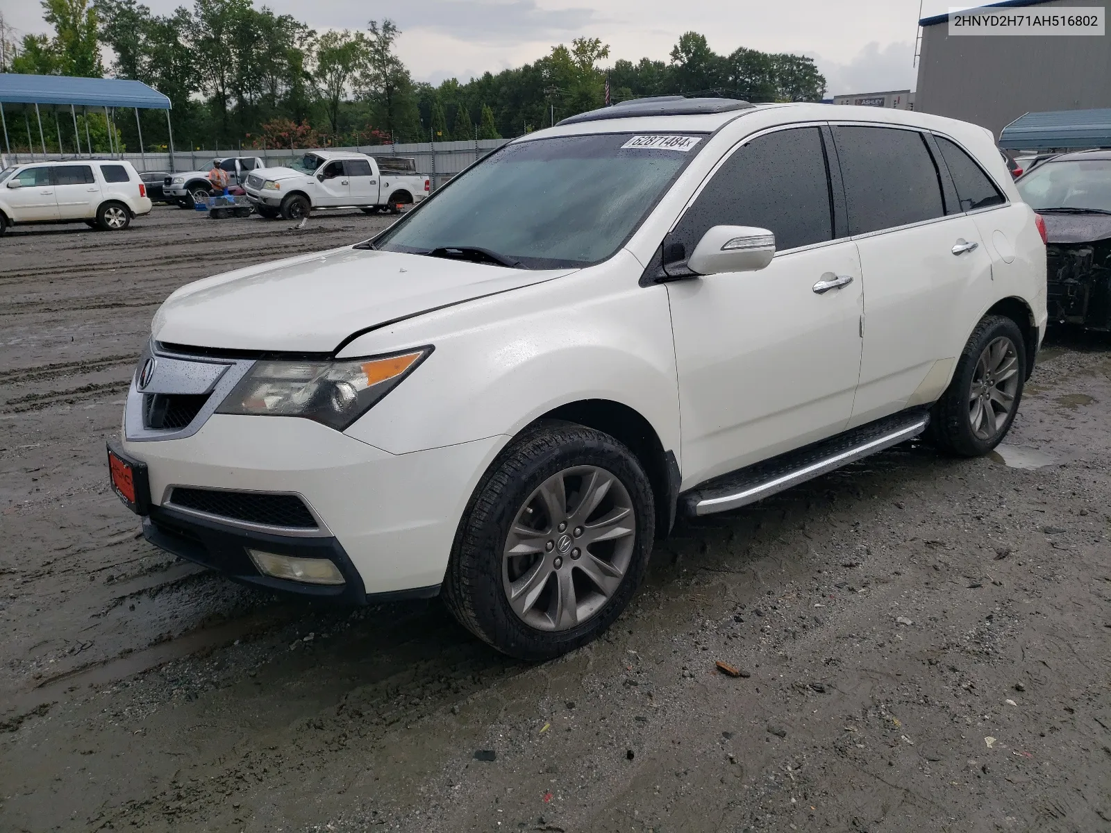 2010 Acura Mdx Advance VIN: 2HNYD2H71AH516802 Lot: 62871484