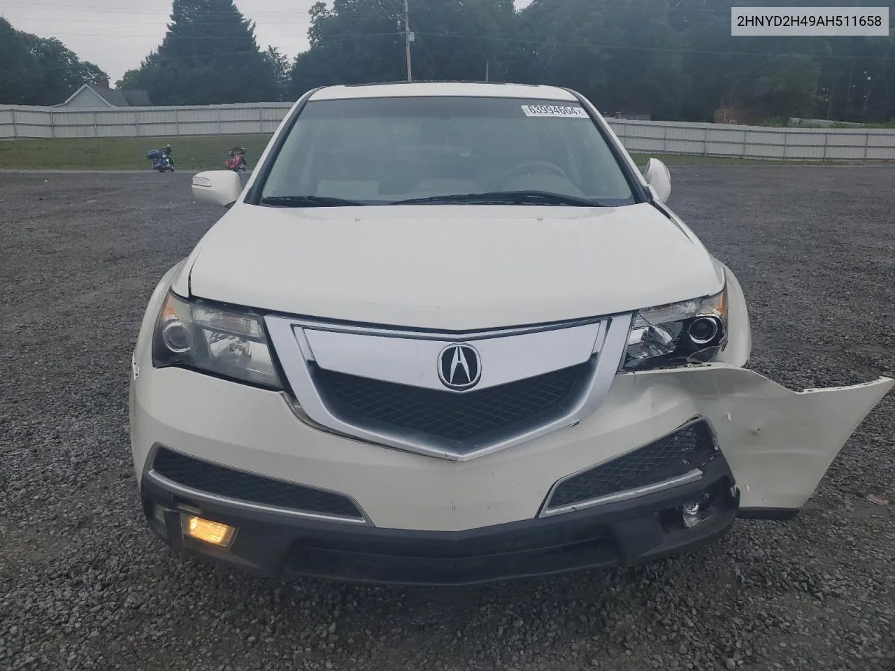 2010 Acura Mdx Technology VIN: 2HNYD2H49AH511658 Lot: 63994664