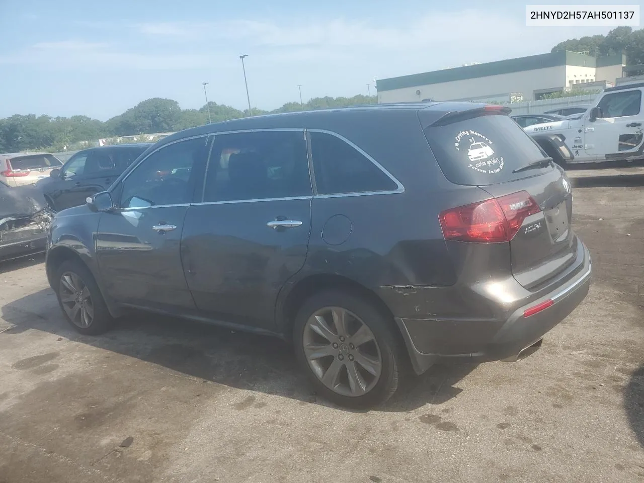 2010 Acura Mdx Advance VIN: 2HNYD2H57AH501137 Lot: 65633124