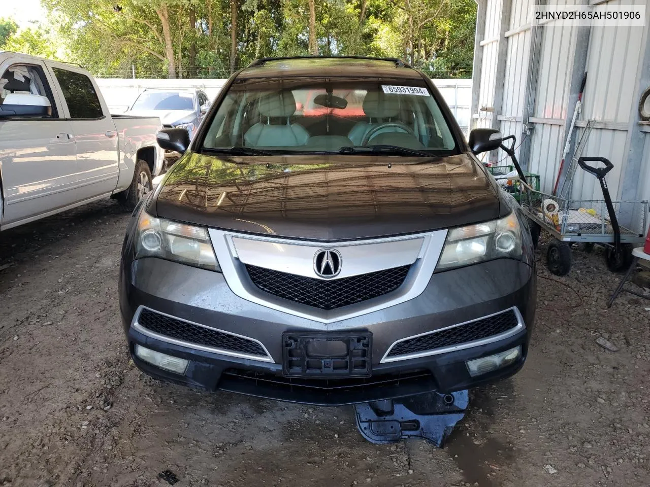 2010 Acura Mdx Technology VIN: 2HNYD2H65AH501906 Lot: 65931994