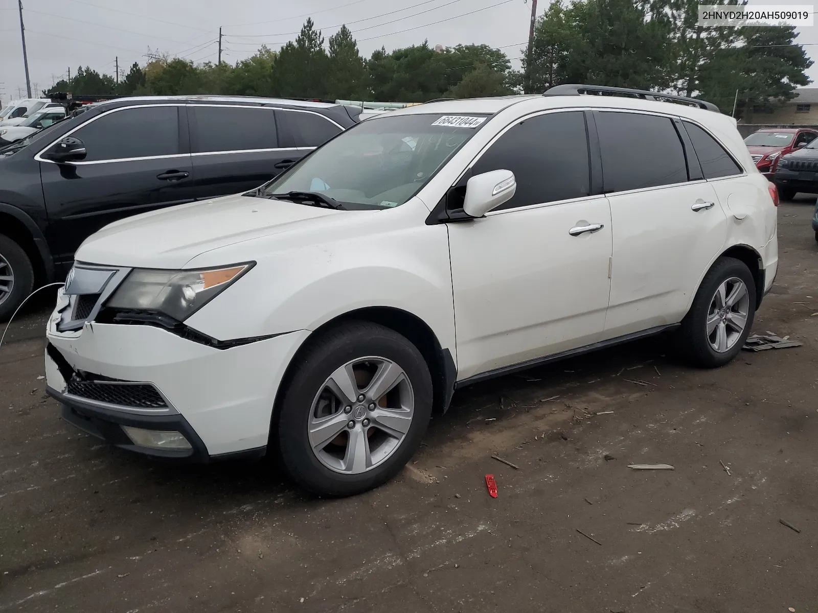 2010 Acura Mdx VIN: 2HNYD2H20AH509019 Lot: 66431044