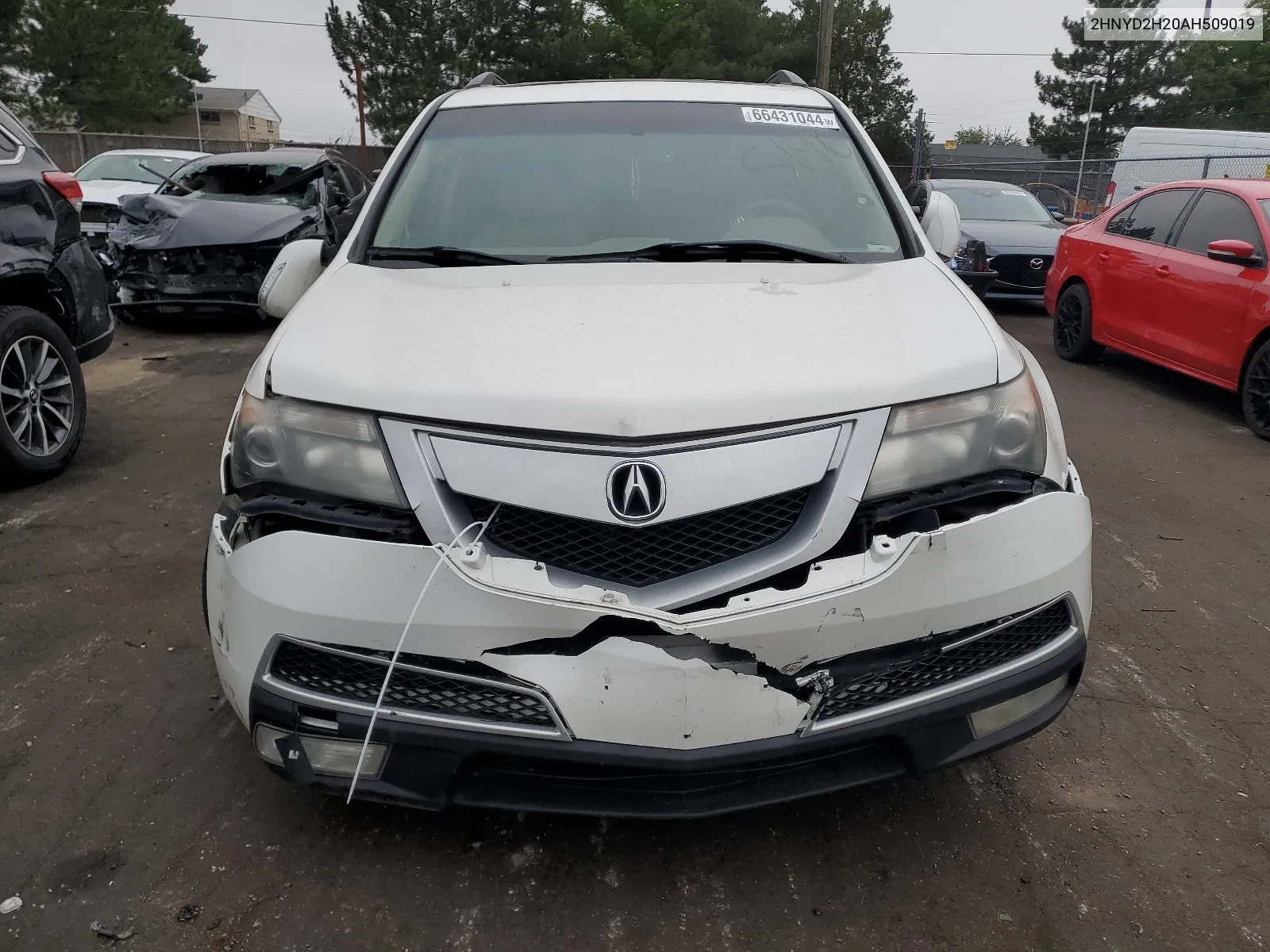 2010 Acura Mdx VIN: 2HNYD2H20AH509019 Lot: 66431044