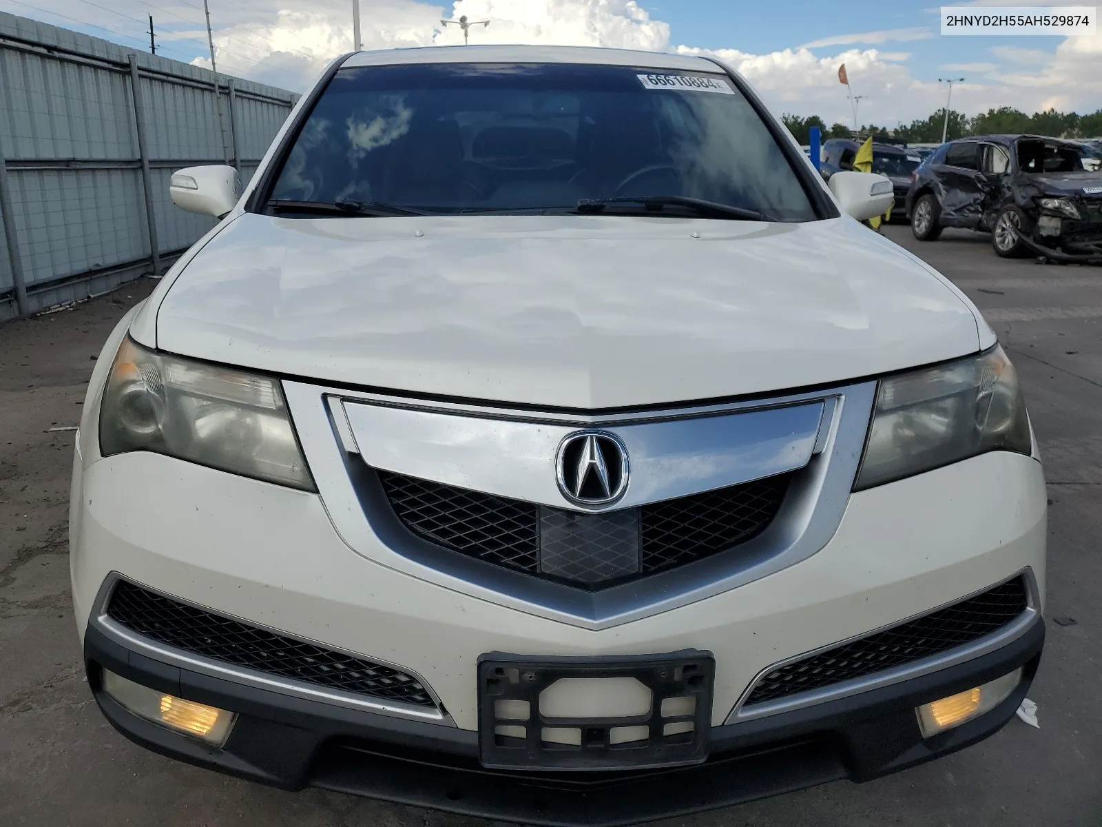 2010 Acura Mdx Advance VIN: 2HNYD2H55AH529874 Lot: 66610884