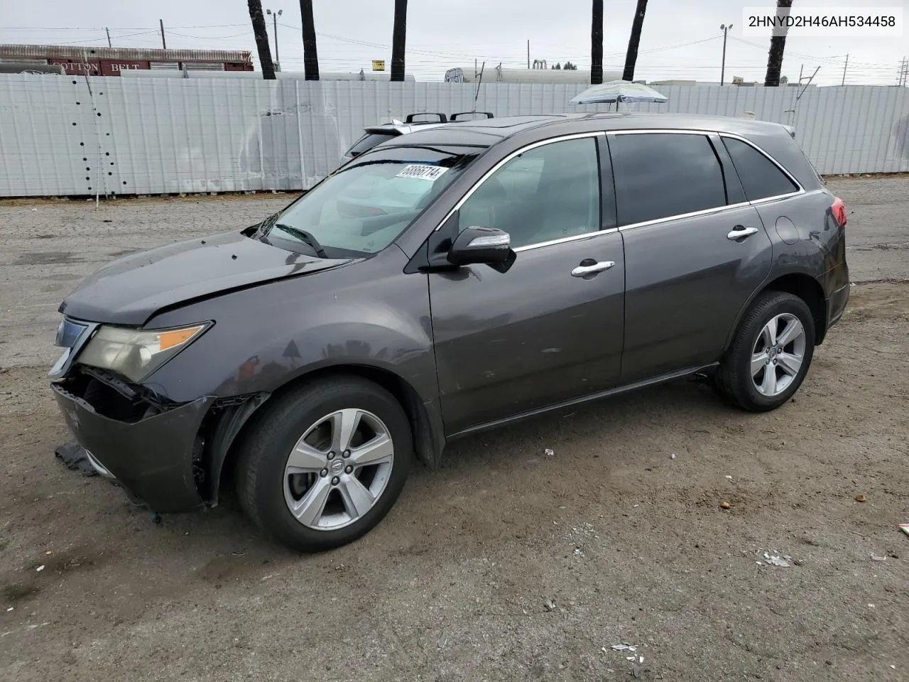 2010 Acura Mdx Technology VIN: 2HNYD2H46AH534458 Lot: 68866714