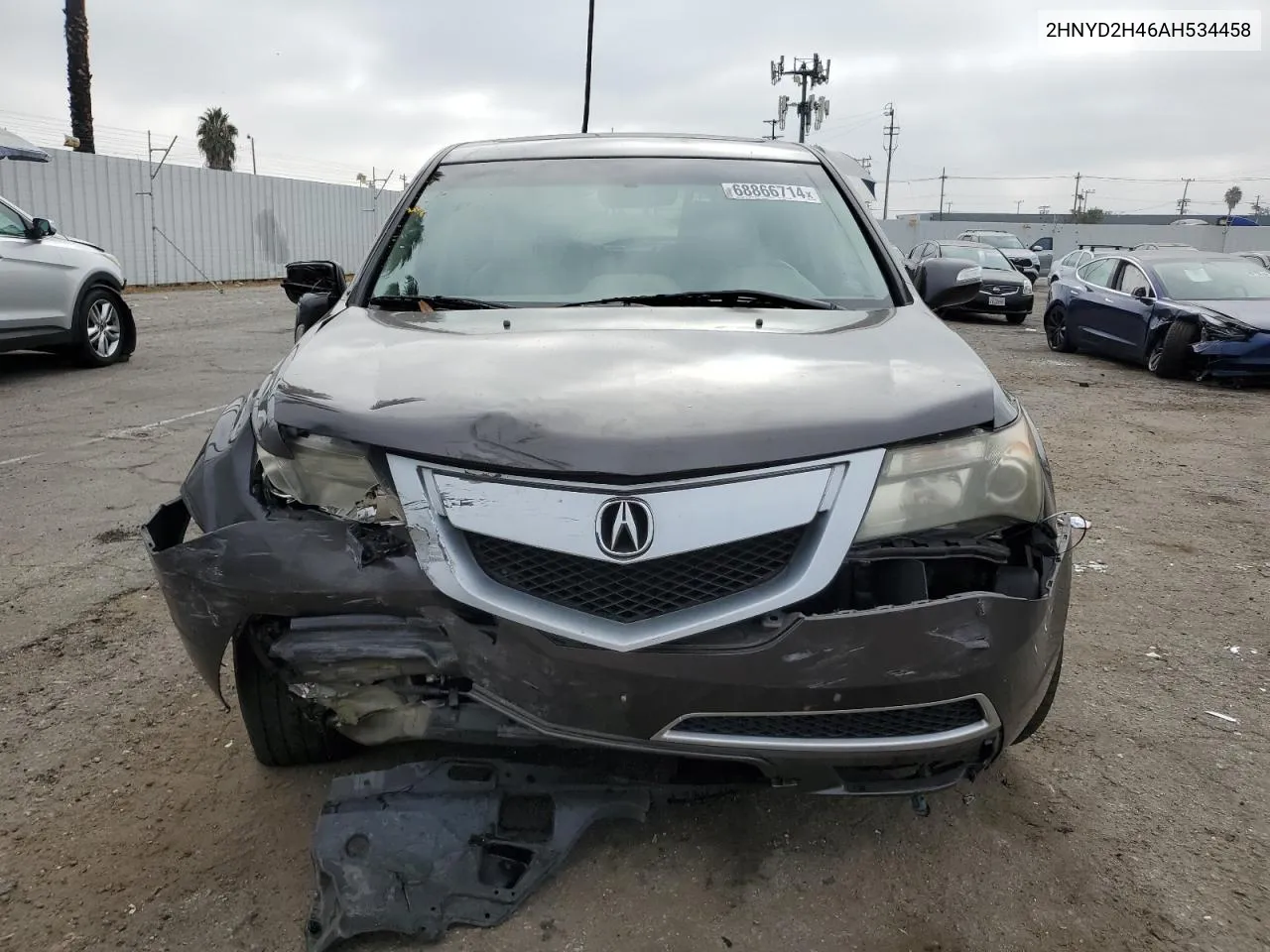 2010 Acura Mdx Technology VIN: 2HNYD2H46AH534458 Lot: 68866714