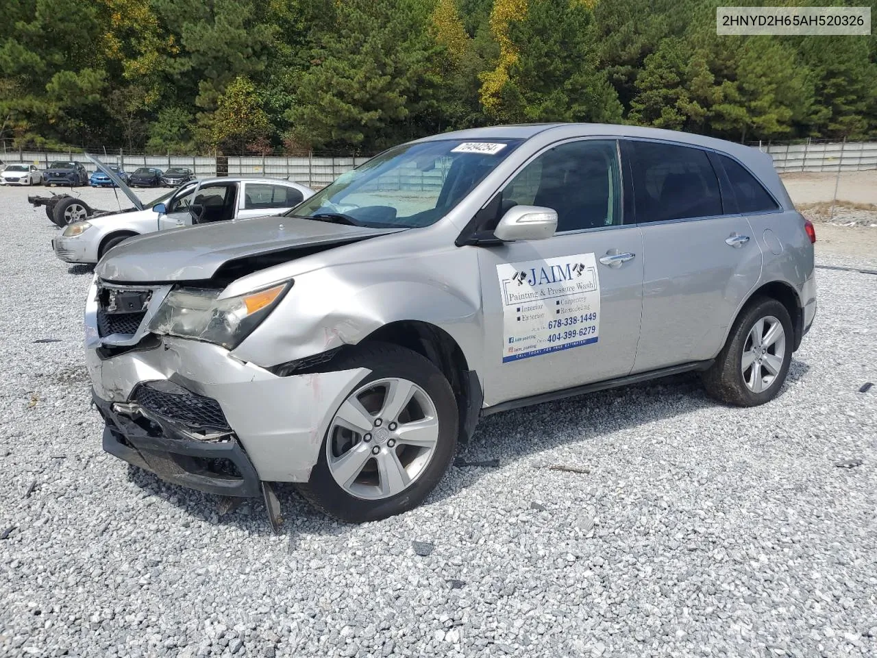 2010 Acura Mdx Technology VIN: 2HNYD2H65AH520326 Lot: 70494254