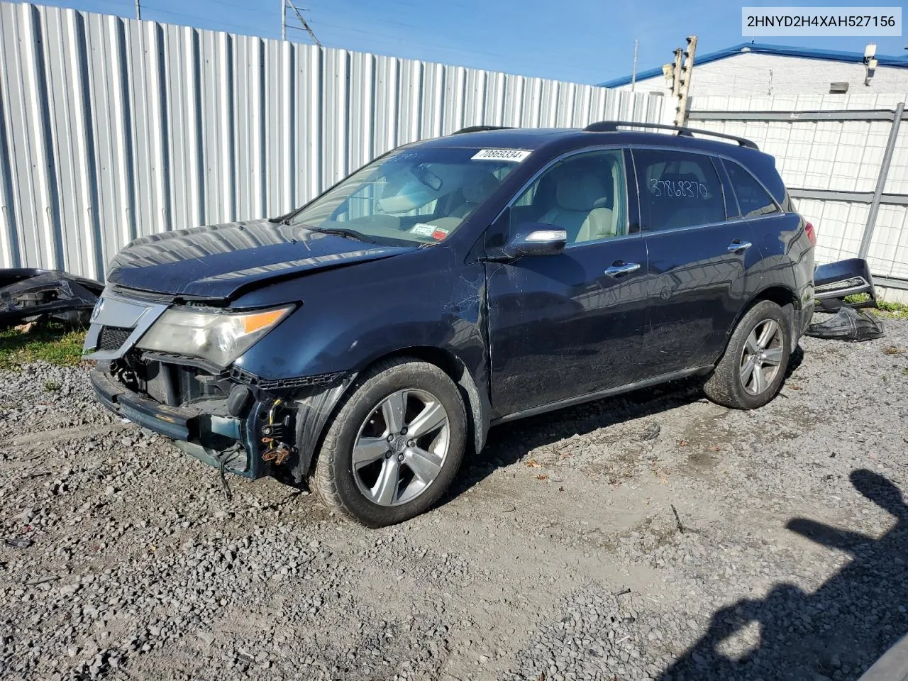 2010 Acura Mdx Technology VIN: 2HNYD2H4XAH527156 Lot: 70869334