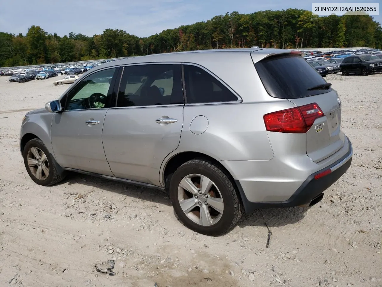 2010 Acura Mdx VIN: 2HNYD2H26AH520655 Lot: 71865554