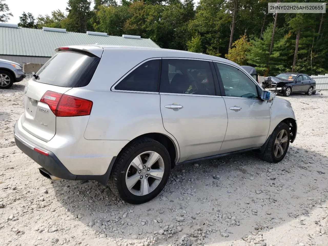 2010 Acura Mdx VIN: 2HNYD2H26AH520655 Lot: 71865554