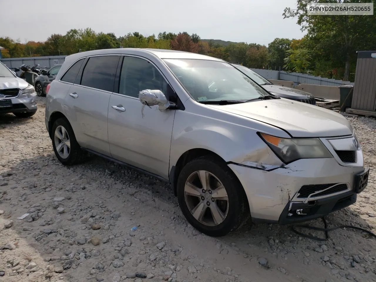 2010 Acura Mdx VIN: 2HNYD2H26AH520655 Lot: 71865554