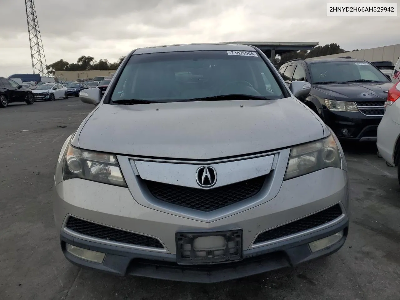 2010 Acura Mdx Technology VIN: 2HNYD2H66AH529942 Lot: 71875664