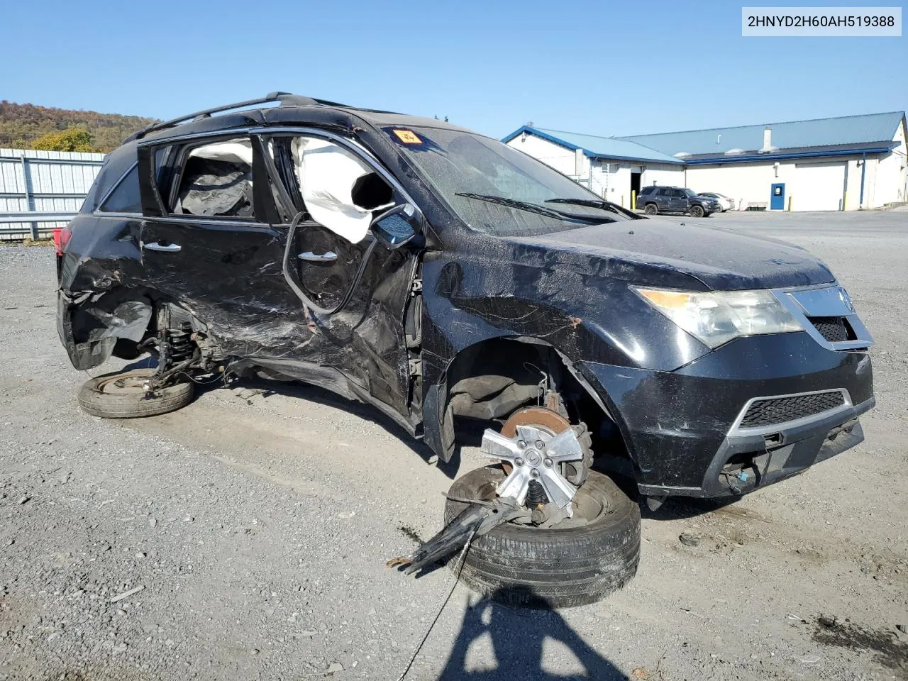 2010 Acura Mdx Technology VIN: 2HNYD2H60AH519388 Lot: 72151774