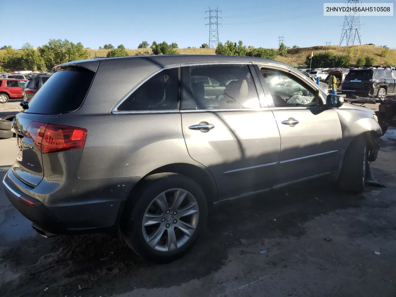 2010 Acura Mdx Advance VIN: 2HNYD2H56AH510508 Lot: 72158994