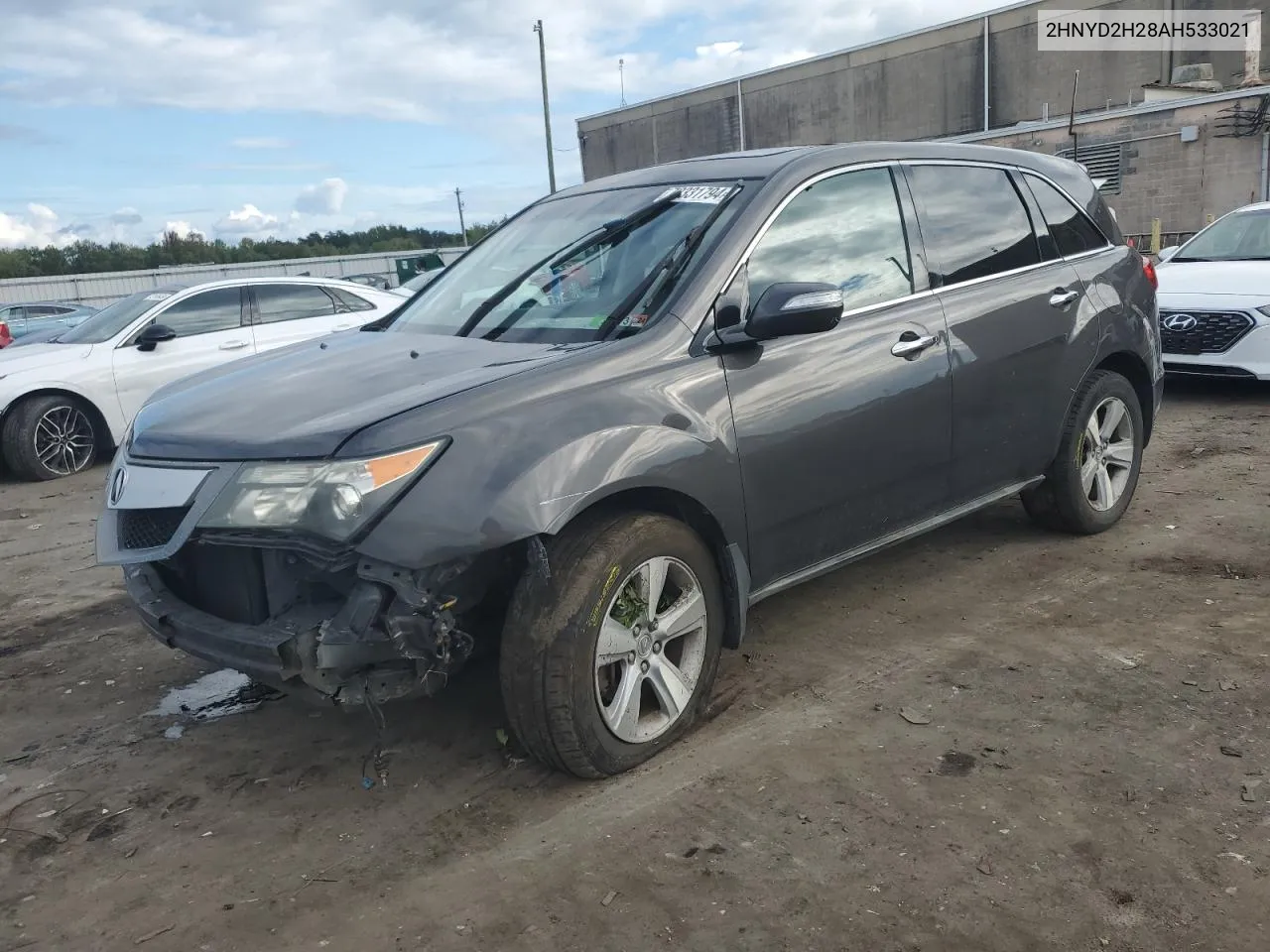 2010 Acura Mdx VIN: 2HNYD2H28AH533021 Lot: 72331794