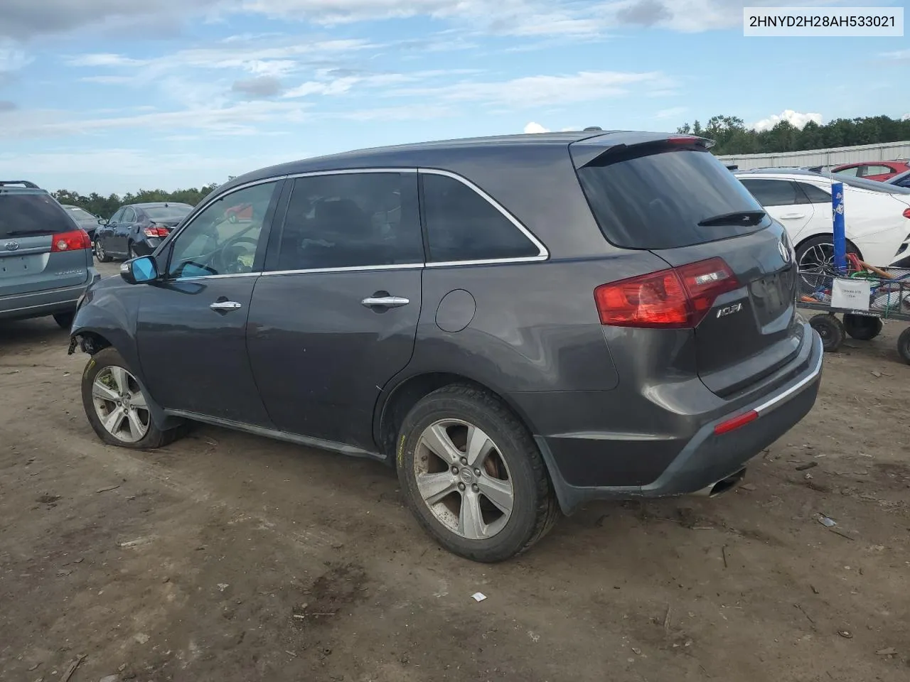 2010 Acura Mdx VIN: 2HNYD2H28AH533021 Lot: 72331794