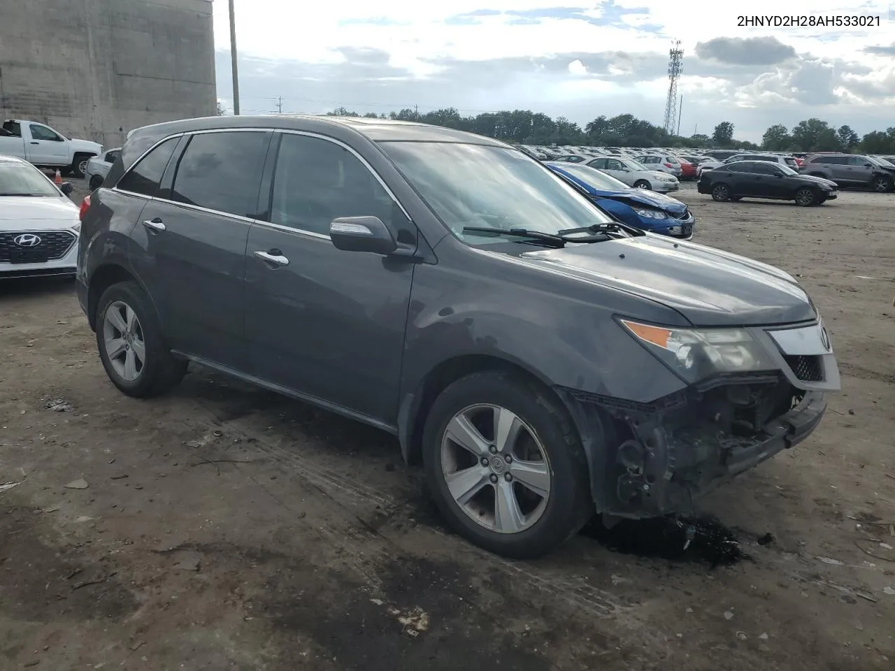 2010 Acura Mdx VIN: 2HNYD2H28AH533021 Lot: 72331794