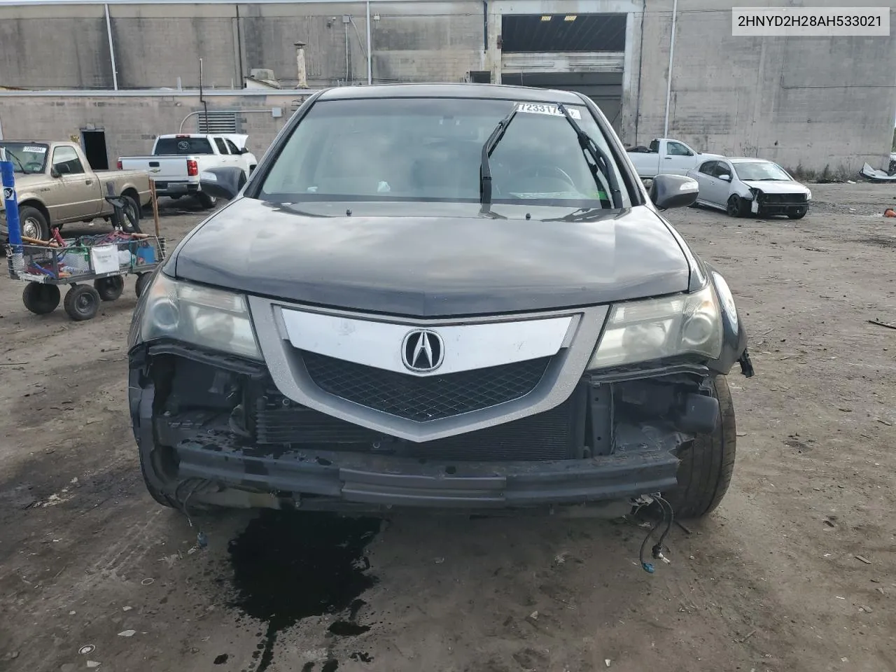 2010 Acura Mdx VIN: 2HNYD2H28AH533021 Lot: 72331794