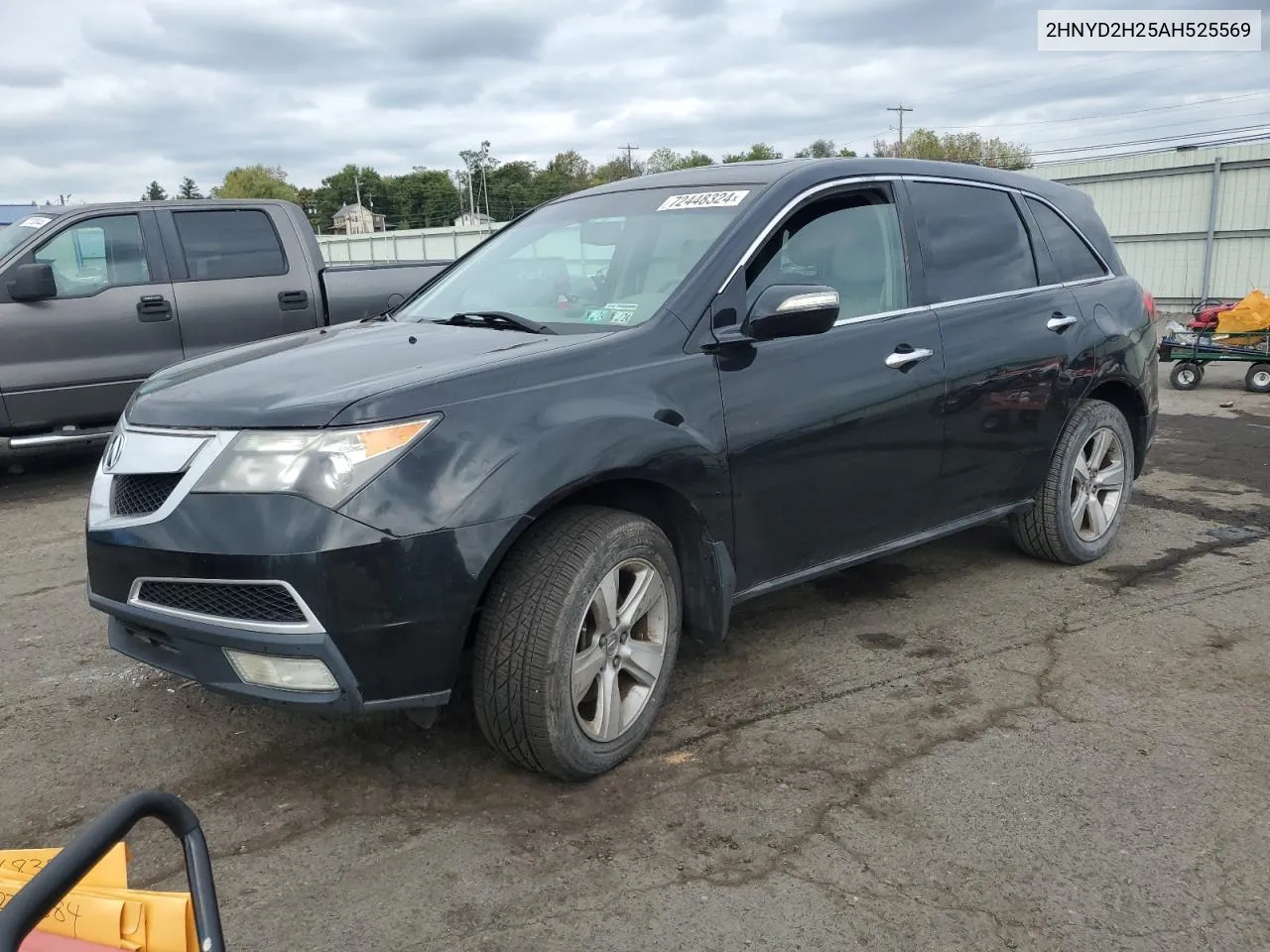 2010 Acura Mdx VIN: 2HNYD2H25AH525569 Lot: 72448324