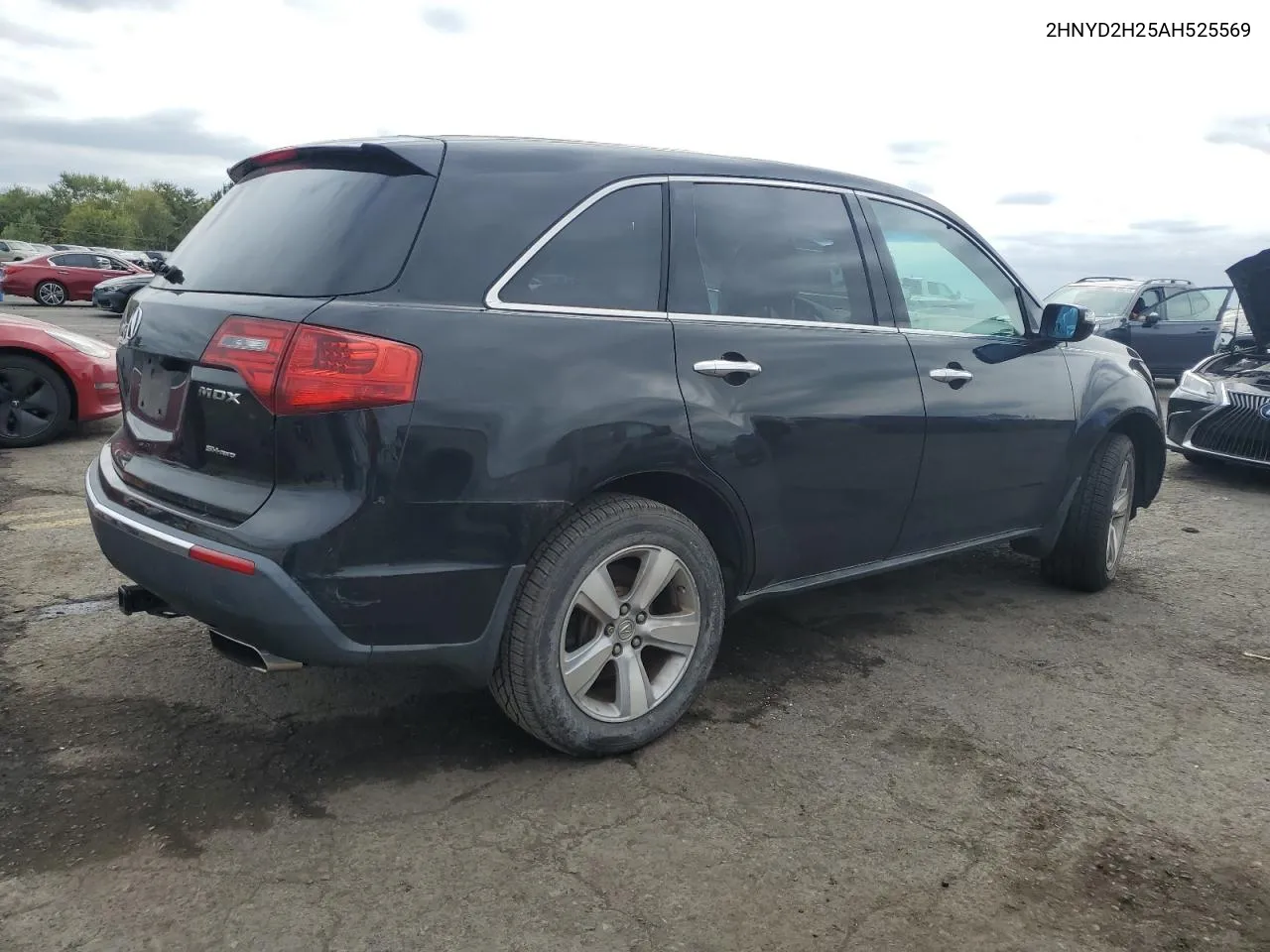 2010 Acura Mdx VIN: 2HNYD2H25AH525569 Lot: 72448324