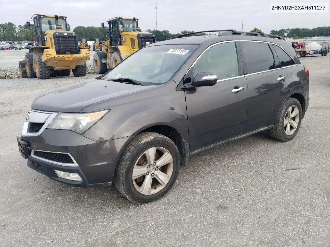 2010 Acura Mdx VIN: 2HNYD2H2XAH511277 Lot: 72572184