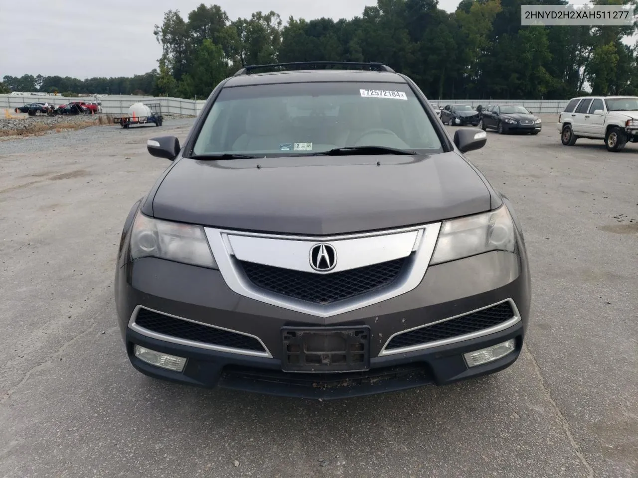 2010 Acura Mdx VIN: 2HNYD2H2XAH511277 Lot: 72572184