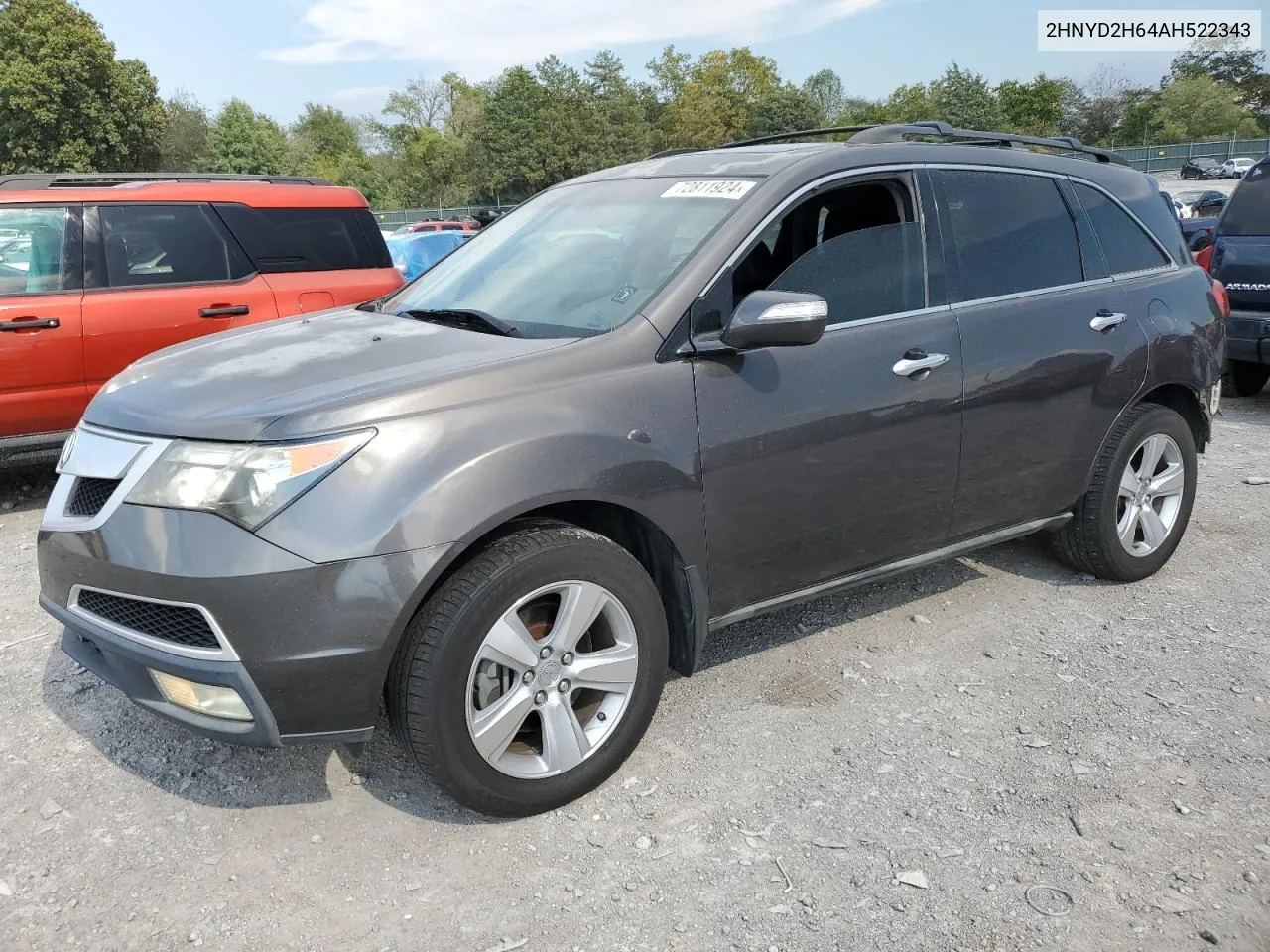 2010 Acura Mdx Technology VIN: 2HNYD2H64AH522343 Lot: 72811924