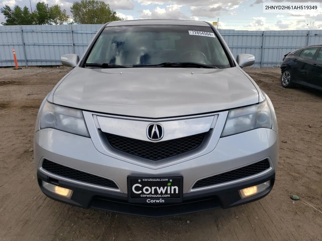 2010 Acura Mdx Technology VIN: 2HNYD2H61AH519349 Lot: 72854594