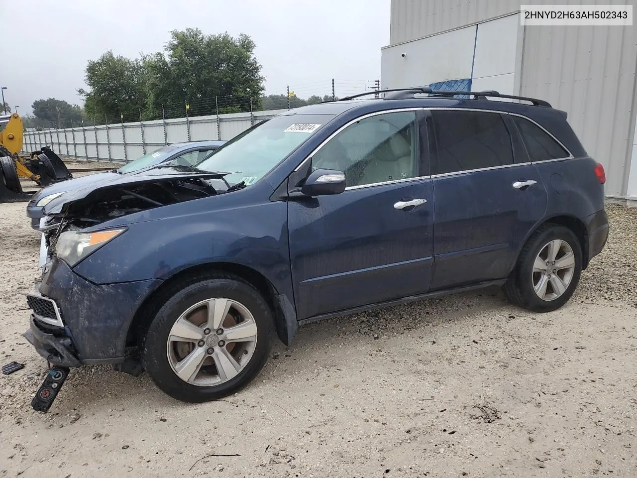 2010 Acura Mdx Technology VIN: 2HNYD2H63AH502343 Lot: 73193014