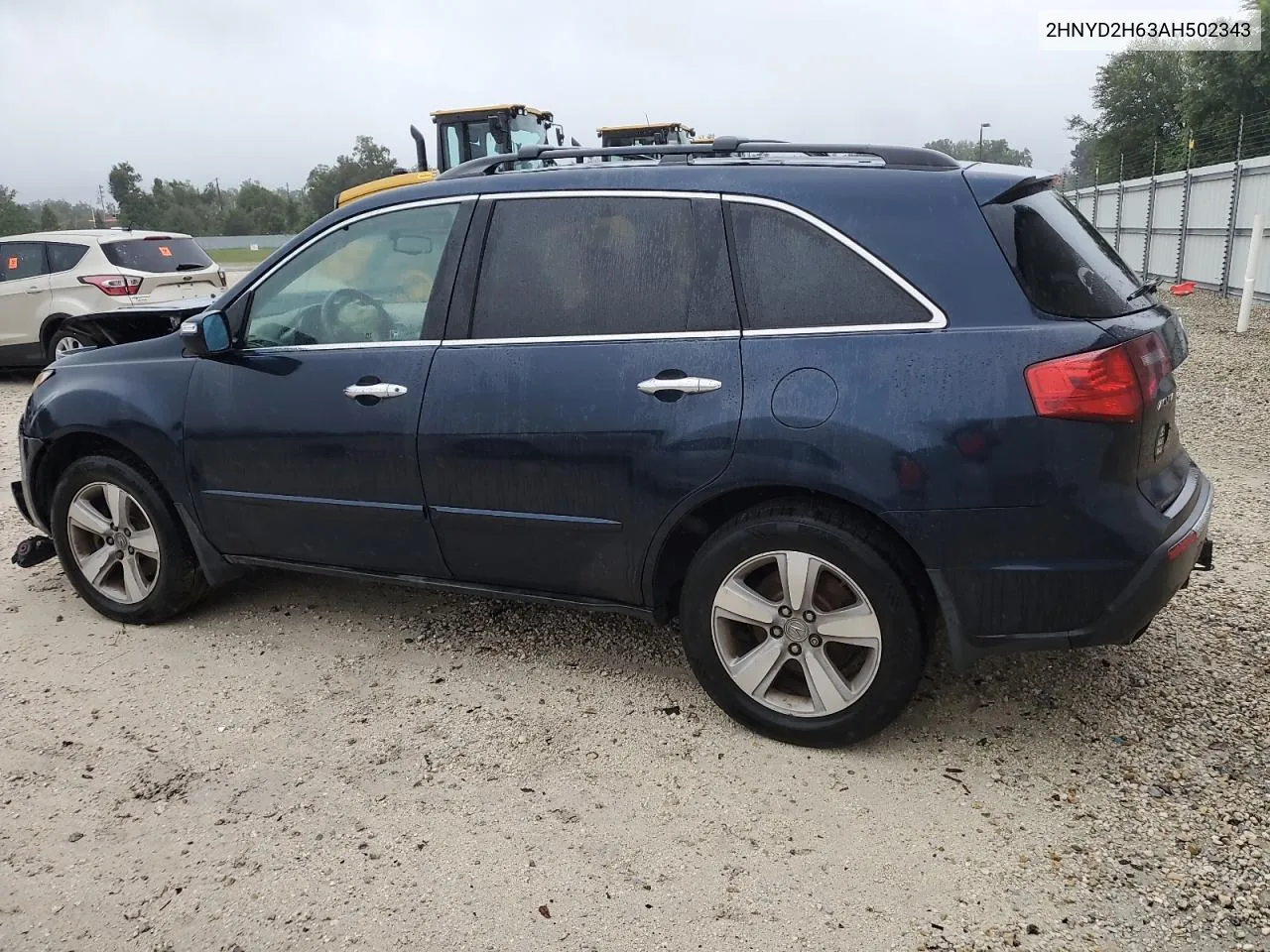 2010 Acura Mdx Technology VIN: 2HNYD2H63AH502343 Lot: 73193014