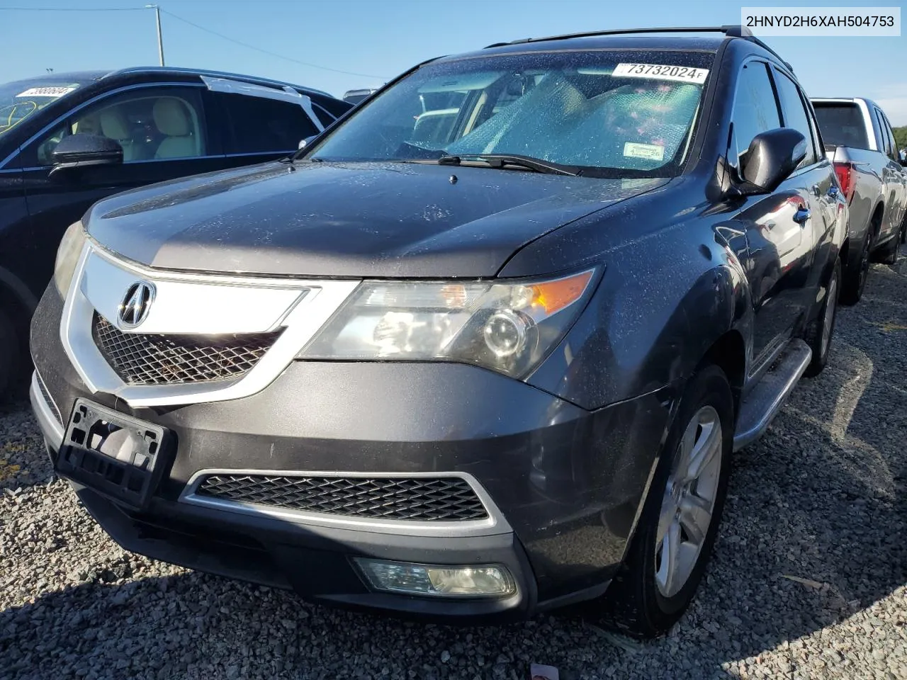 2010 Acura Mdx Technology VIN: 2HNYD2H6XAH504753 Lot: 73732024