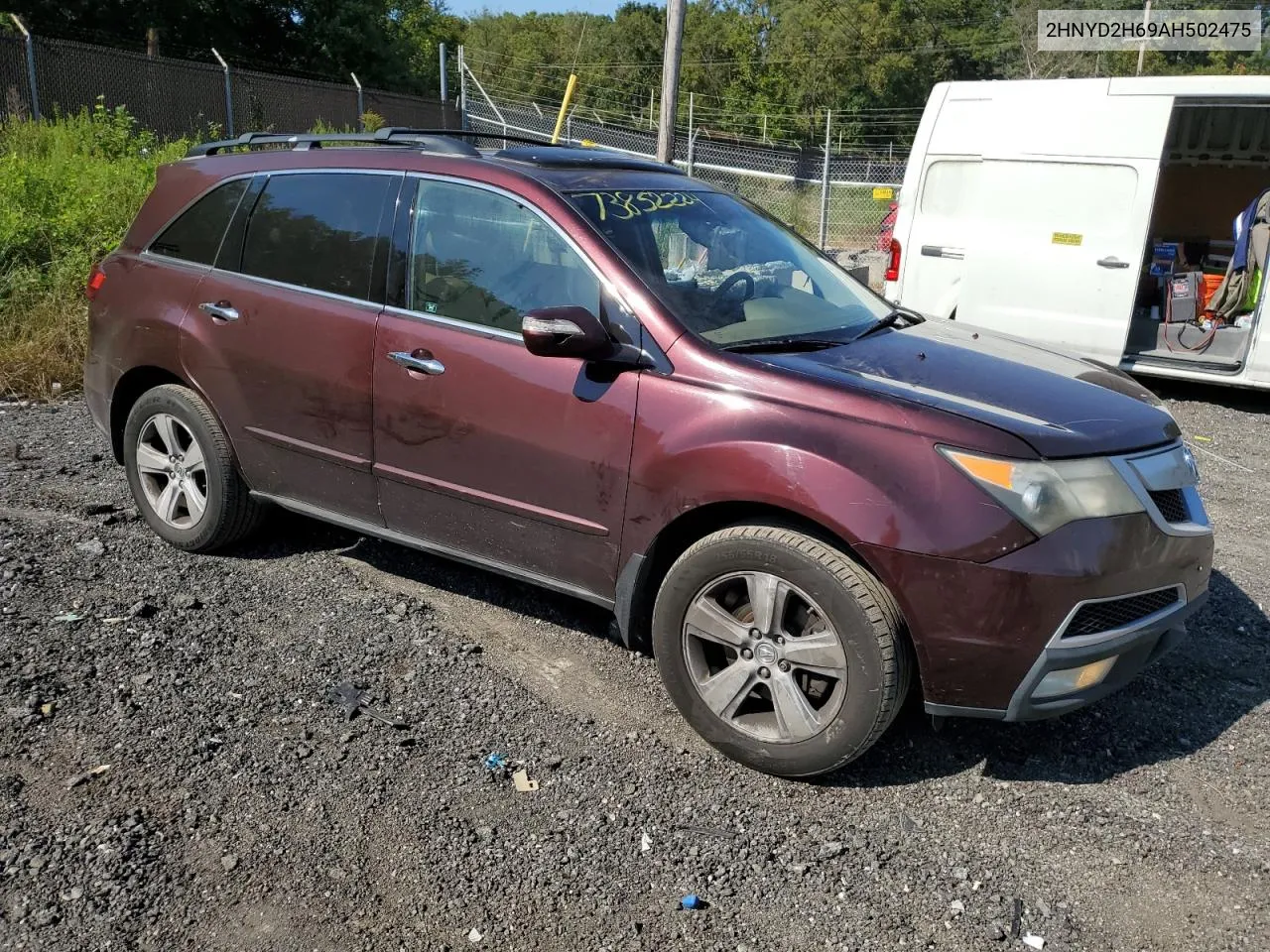 2010 Acura Mdx Technology VIN: 2HNYD2H69AH502475 Lot: 73852224