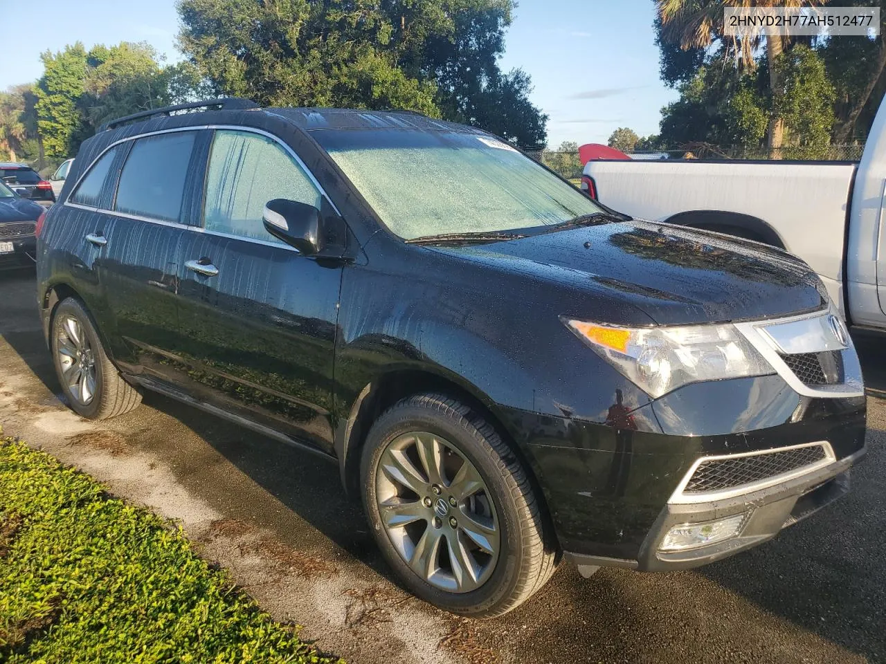 2010 Acura Mdx Advance VIN: 2HNYD2H77AH512477 Lot: 74028694