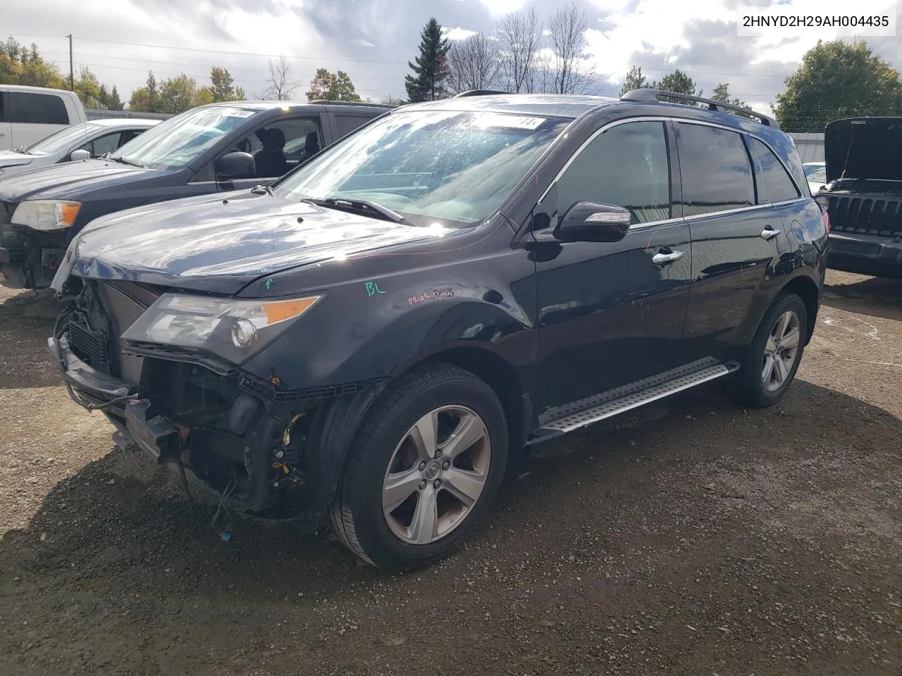 2010 Acura Mdx VIN: 2HNYD2H29AH004435 Lot: 74827144