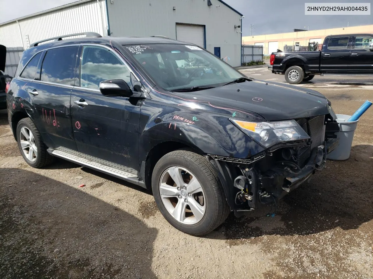 2010 Acura Mdx VIN: 2HNYD2H29AH004435 Lot: 74827144