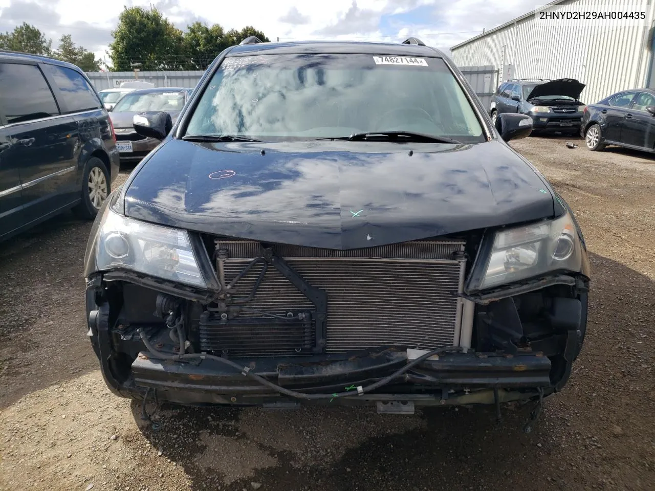 2010 Acura Mdx VIN: 2HNYD2H29AH004435 Lot: 74827144