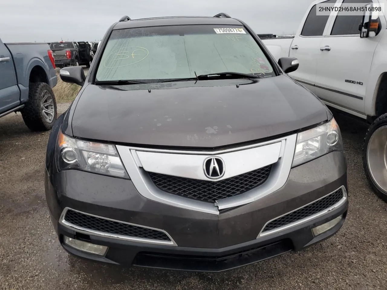 2010 Acura Mdx Technology VIN: 2HNYD2H68AH516898 Lot: 75098774