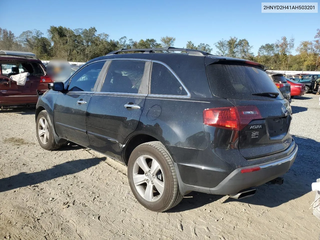 2010 Acura Mdx Technology VIN: 2HNYD2H41AH503201 Lot: 76151974