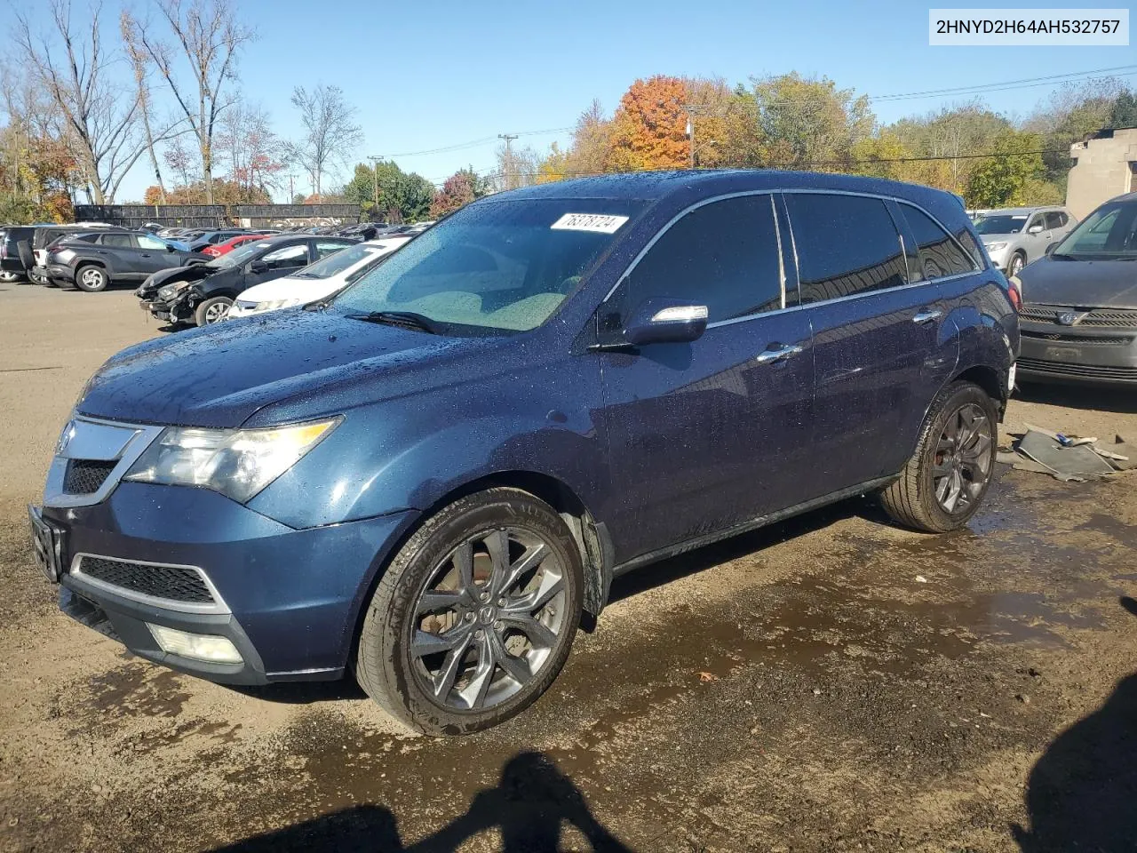 2010 Acura Mdx Technology VIN: 2HNYD2H64AH532757 Lot: 76378724