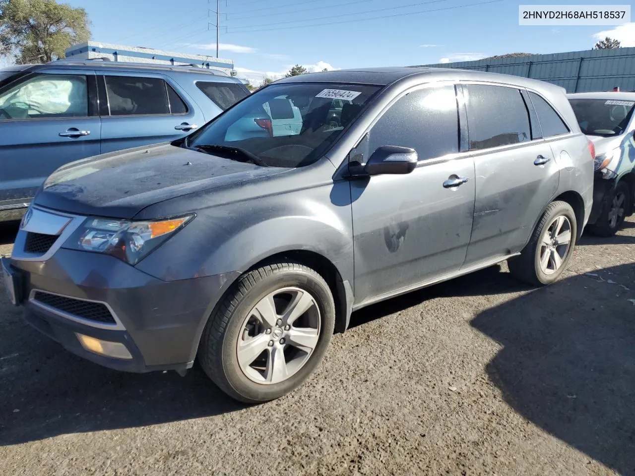 2010 Acura Mdx Technology VIN: 2HNYD2H68AH518537 Lot: 76590424